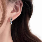 Light-luxury, Niche-designed Colorful Zircon Star Earrings