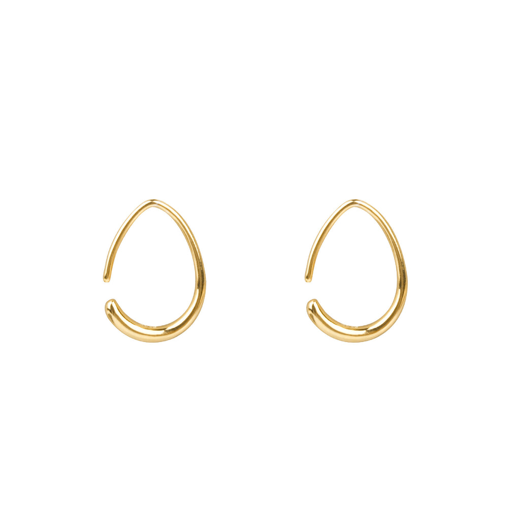 Sleek Stylish Waterdrop-shaped Earrings With Electroplating