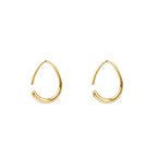 Sleek Stylish Waterdrop-shaped Earrings With Electroplating
