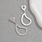 Geometric Fashion Full Diamond Earrings