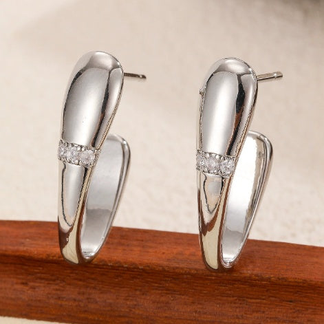 Simple And Versatile Square Earrings
