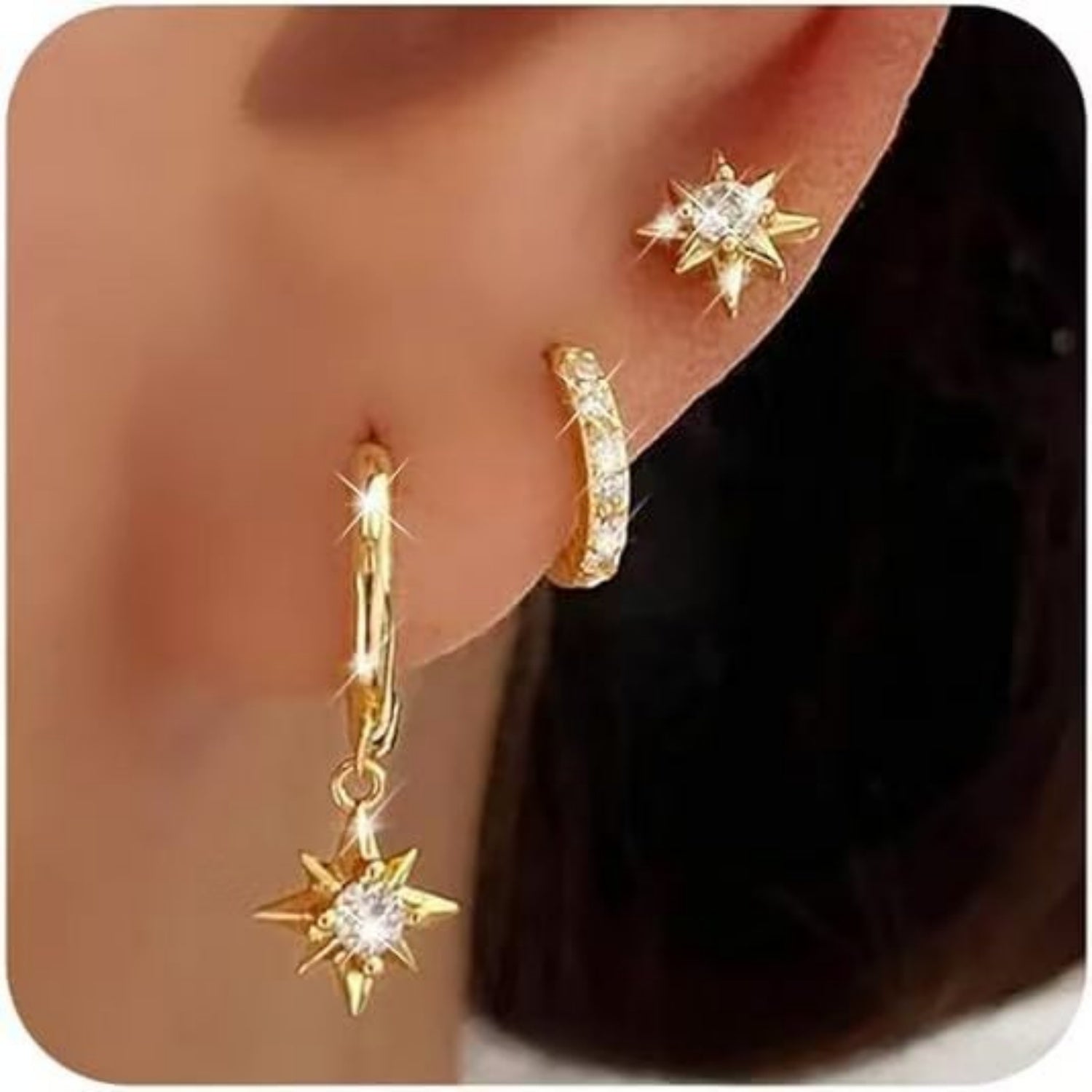 Fashionable And Minimalist Temperament Paired With Earring Set