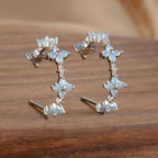 Splicing Circle Ear Buckle Cold Wind Earrings