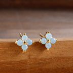 Splicing Circle Ear Buckle Cold Wind Earrings