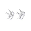 Cloud-Piercing Swallow Ear Clips For Women
