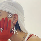 Exaggerated Trendy Hip-hop Dark Punk-style Geometric Irregular Earrings