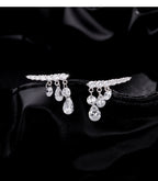 Exquisite Swaying Row Of Diamonds And Small Diamond Earrings For Women