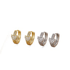 Fashion Women's Jewelry Copper Plated Real Gold Earrings