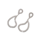 Geometric Fashion Full Diamond Earrings