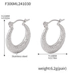 French-style Instagram-worthy Polka-dot C-shaped All-matching Earrings