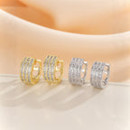 Fashionable And Minimalist Zircon Ear Buckle