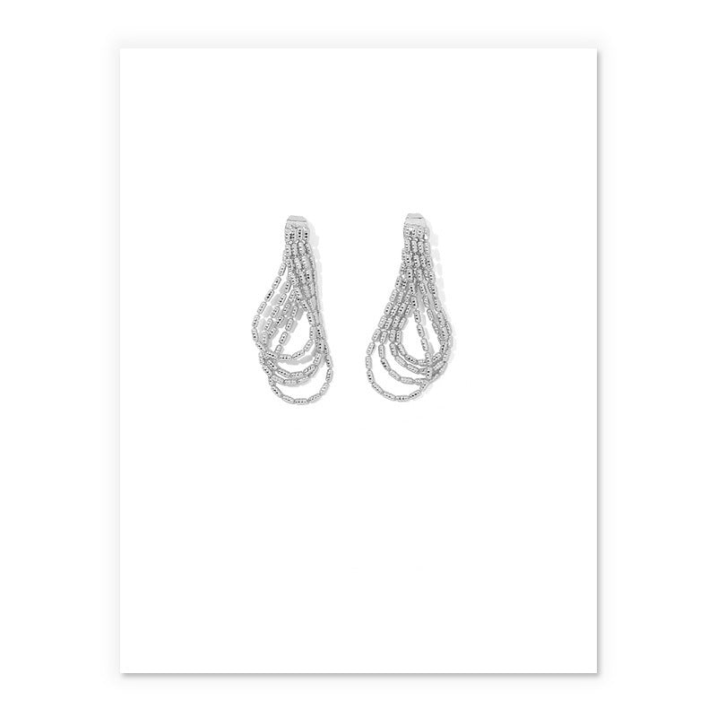 Fashionable Temperament Ins Personalized New Tassel Earrings