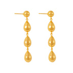 Light-luxury Fashion-forward Geometric Teardrop Tassel Earrings