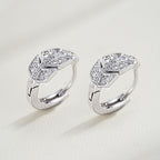 Mozanite Leaf Women's Earrings
