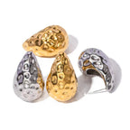 Waterdrop Hammered Gold Earrings For Women Stylish Premium And Elegant