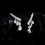 Exquisite Swaying Row Of Diamonds And Small Diamond Earrings For Women