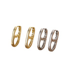 Fashion Women's Jewelry Copper Plated Real Gold Earrings