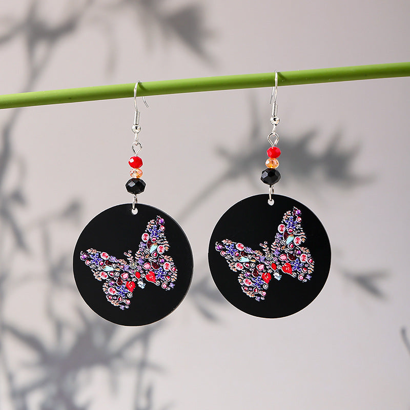 Stylish Ethnic-style Acrylic Teardrop Earrings For Women