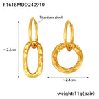 Retro Asymmetrical Geometric-Style Earrings For Women