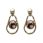 French-style Artistic Vintage Irregular Hollow-out Earrings