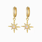 Personalized Eight-Pointed Star 3-Piece Earring Set With A Luxurious Finish