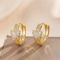 Fashion Women's Jewelry Copper Plated Real Gold Earrings
