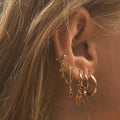 Original European And American Cross-chain Earrings