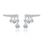 Exquisite Swaying Row Of Diamonds And Small Diamond Earrings For Women