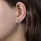 Womens Stylish And Compact Zircon Hoop Earrings
