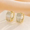 Fashionable And Minimalist Zircon Ear Buckle