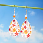 Stylish Ethnic-style Acrylic Teardrop Earrings For Women