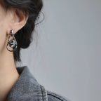 French-style Artistic Vintage Irregular Hollow-out Earrings
