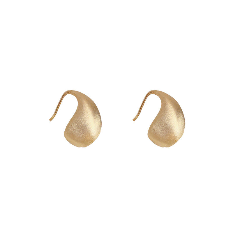 Fashionable And Minimalist Metal Droplet Earrings