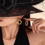 Retro Asymmetrical Geometric-Style Earrings For Women