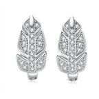 Mozanite Leaf Women's Earrings