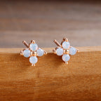 Splicing Circle Ear Buckle Cold Wind Earrings