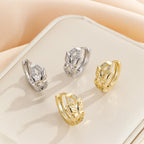 Fashionable And Minimalist Zircon Hollow Butterfly Ear Buckle