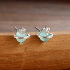 Splicing Circle Ear Buckle Cold Wind Earrings