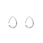 Sleek Stylish Waterdrop-shaped Earrings With Electroplating