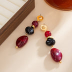 Female Casual Versatile Ethnic-style Irregular CCB Resin Earrings