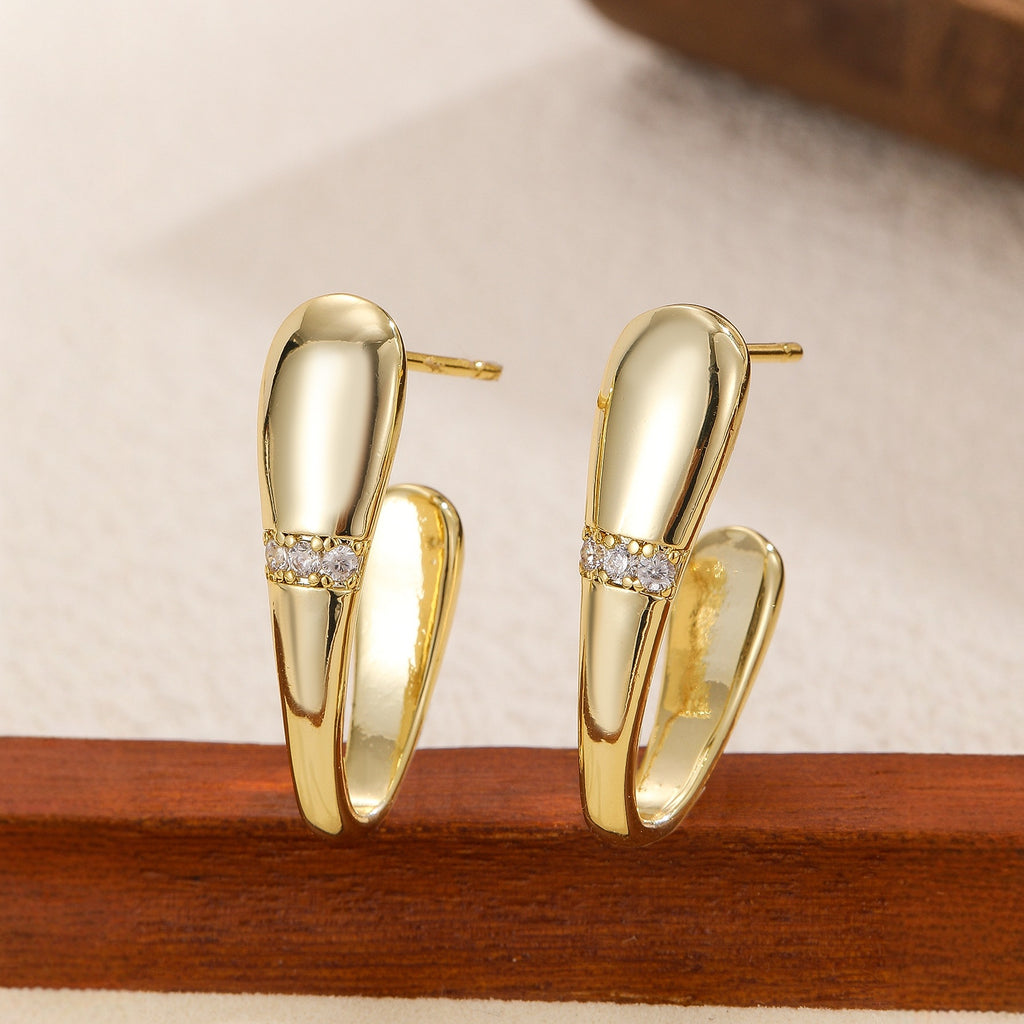 Simple And Versatile Square Earrings